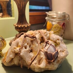 🎀Amethyst Stone Rope Necklace🎀